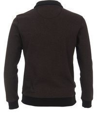 dunkelbrauner Pullover mit einem Rundhalsausschnitt von Casamoda