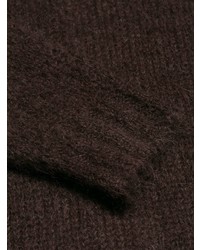 dunkelbrauner Pullover mit einem Rundhalsausschnitt von Marni