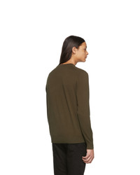 dunkelbrauner Pullover mit einem Rundhalsausschnitt von Ps By Paul Smith