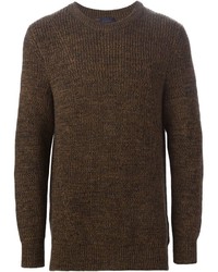 dunkelbrauner Pullover mit einem Rundhalsausschnitt von Lanvin