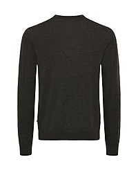 dunkelbrauner Pullover mit einem Rundhalsausschnitt von Matinique