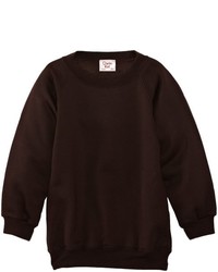 dunkelbrauner Pullover mit einem Rundhalsausschnitt