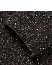 dunkelbrauner Pullover mit einem Rundhalsausschnitt von Nudie Jeans