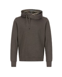 dunkelbrauner Pullover mit einem Schalkragen von super natural