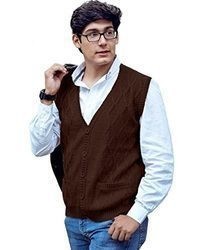 dunkelbrauner Pullunder mit Argyle-Muster