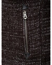 dunkelbrauner Strick Pullover mit einem Kapuze von RUSTY NEAL