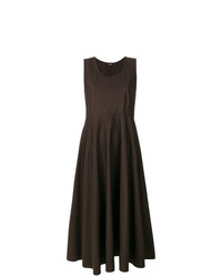 dunkelbraunes ausgestelltes Kleid von Aspesi