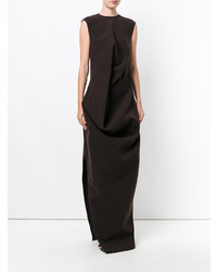 dunkelbraunes Ballkleid von Rick Owens