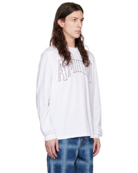 dunkelbraunes bedrucktes Langarmshirt von Amiri