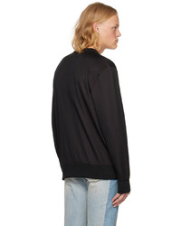 dunkelbraunes bedrucktes Sweatshirt von Alexander McQueen