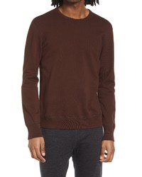 dunkelbraunes Fleece-Sweatshirt