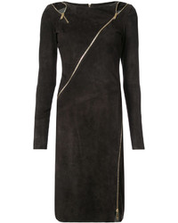 dunkelbraunes Kleid von Jitrois