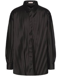 dunkelbraunes Langarmhemd von Valentino Garavani