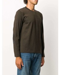 dunkelbraunes Langarmshirt von Junya Watanabe MAN