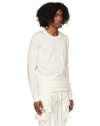 dunkelbraunes Langarmshirt von Rick Owens