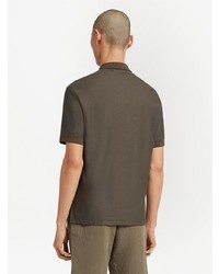 dunkelbraunes Polohemd von Ermenegildo Zegna