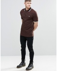 dunkelbraunes Polohemd von Fred Perry