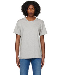 dunkelbraunes Strick T-Shirt mit einem Rundhalsausschnitt von Calvin Klein Underwear