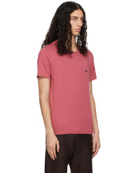 dunkelbraunes Strick T-Shirt mit einem Rundhalsausschnitt von BOSS