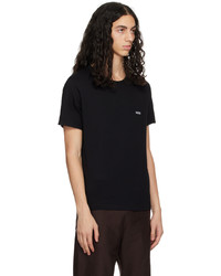 dunkelbraunes Strick T-Shirt mit einem Rundhalsausschnitt von BOSS