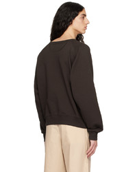 dunkelbraunes Sweatshirt von Meta Campania Collective