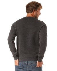 dunkelbraunes Sweatshirt von LAKEVILLE MOUNTAIN