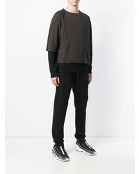 dunkelbraunes Sweatshirt von Unravel Project