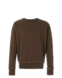 dunkelbraunes Sweatshirt von Maison Margiela