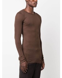 dunkelbraunes Sweatshirt von Rick Owens