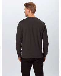 dunkelbraunes Sweatshirt von Solid