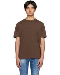 dunkelbraunes T-Shirt mit einem Rundhalsausschnitt von 1017 Alyx 9Sm