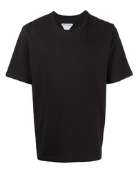 dunkelbraunes T-Shirt mit einem Rundhalsausschnitt von Bottega Veneta