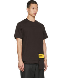 dunkelbraunes T-Shirt mit einem Rundhalsausschnitt von Ambush