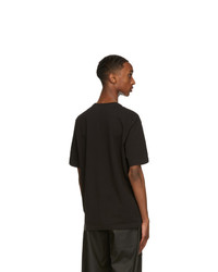 dunkelbraunes T-Shirt mit einem Rundhalsausschnitt von Bottega Veneta