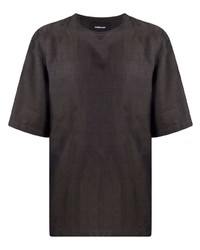 dunkelbraunes T-Shirt mit einem Rundhalsausschnitt von Costumein