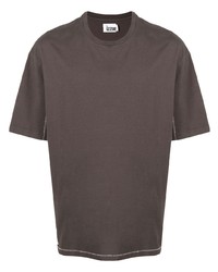 dunkelbraunes T-Shirt mit einem Rundhalsausschnitt von Izzue