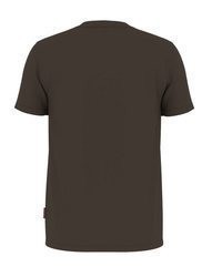 dunkelbraunes T-Shirt mit einem Rundhalsausschnitt von Joop Jeans