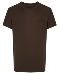 dunkelbraunes T-Shirt mit einem Rundhalsausschnitt von OSKLEN