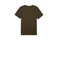 dunkelbraunes T-Shirt mit einem Rundhalsausschnitt von Puma