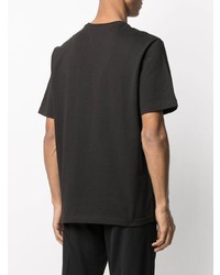 dunkelbraunes T-Shirt mit einem Rundhalsausschnitt von Bottega Veneta