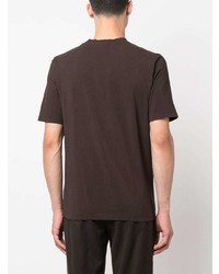 dunkelbraunes T-Shirt mit einem Rundhalsausschnitt von Kired