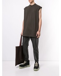 dunkelbraunes Trägershirt von Rick Owens