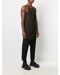 dunkelbraunes Trägershirt von Rick Owens