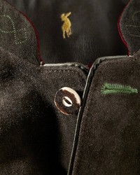 dunkelbraunes Wildledersakko von ALMSACH