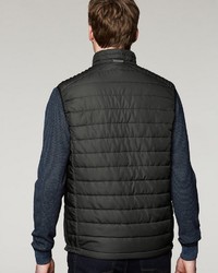 dunkelgraue ärmellose Jacke von Bugatti