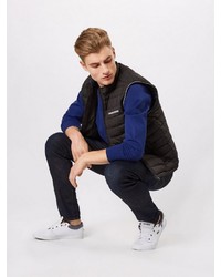 dunkelgraue ärmellose Jacke von Calvin Klein