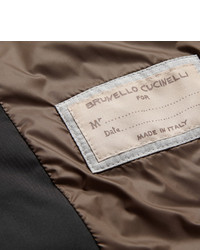 dunkelgraue ärmellose Jacke von Brunello Cucinelli