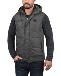 dunkelgraue ärmellose Jacke von Solid