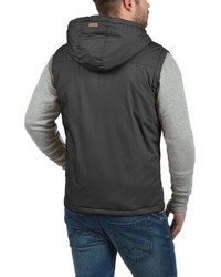 dunkelgraue ärmellose Jacke von Solid