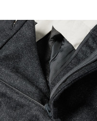 dunkelgraue Anzughose aus Samt von Alexander McQueen